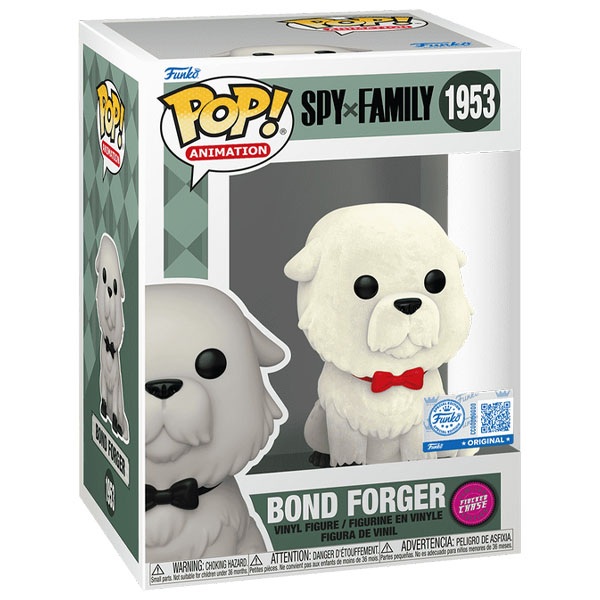 Funko POP #1953 Spy X Family Bond Forger Exclusive Flocked Chase Figure